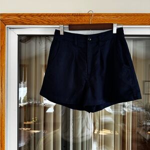 Madewell The Neale Short in Drapeweave, Navy Blue